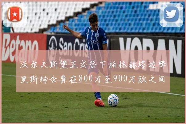 沃尔夫斯堡正式签下柏林赫塔边锋里斯转会费在800万至900万欧之间